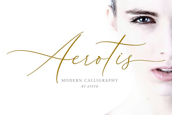 Aerotis, a Modern Calligraphy Font