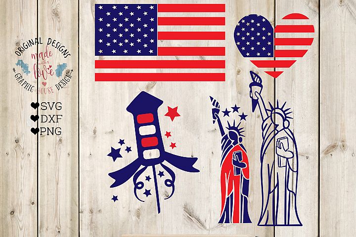 Download American Flag Statue Of Liberty Mini Bundle Svg Dxf Png 92384 Svgs Design Bundles