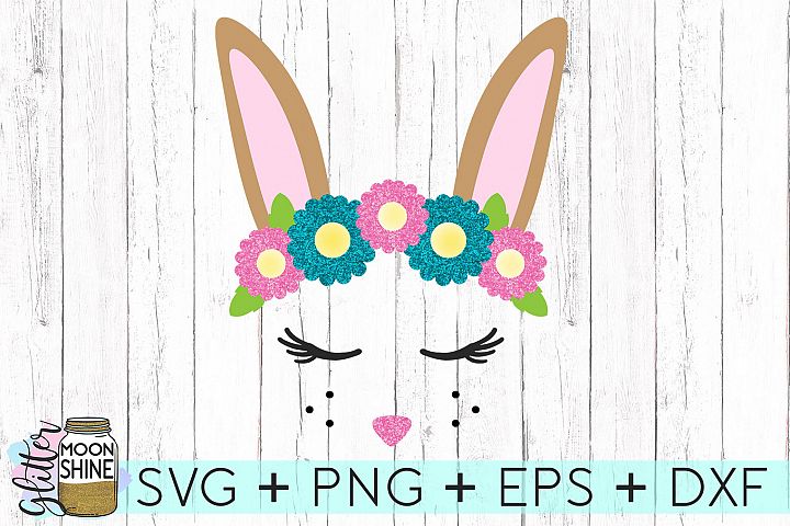 Download Flower Crown Bunny SVG DXF PNG EPS Cutting Files