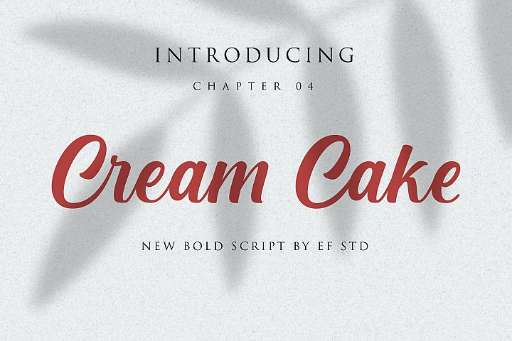 Cream Cake | New Bold Script Font