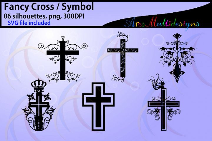 Fancy Cross Silhouette 20 Fancy Cross Svg Silhouettes Vector Cross Printable Cross Silhouettes Cricut High Quality Png Svg 18082 Illustrations Design Bundles