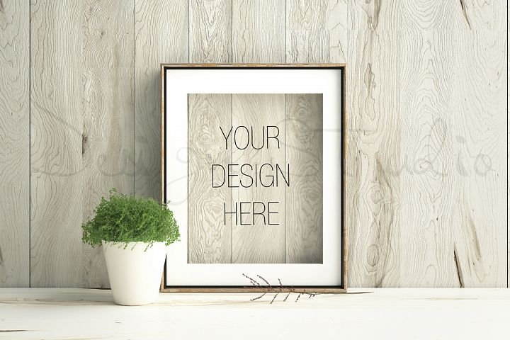 Styled Stock Photography Frame Mockup Gold