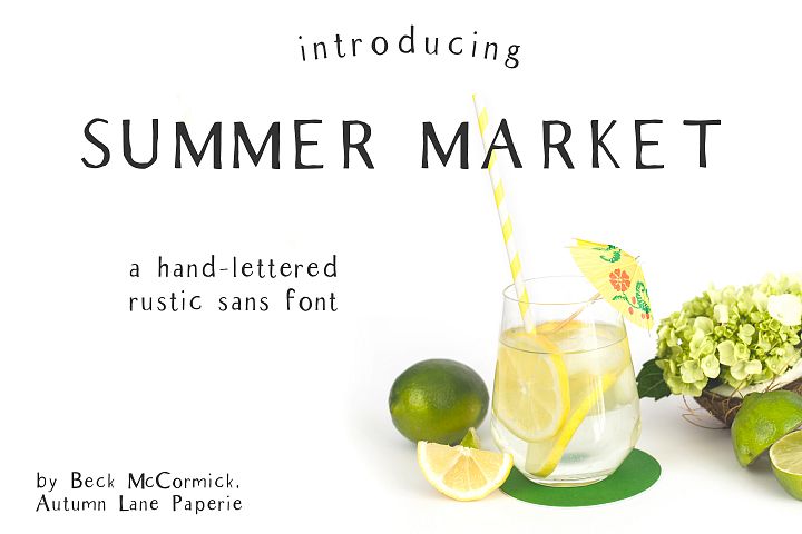 Summer Market Rustic Sans Font