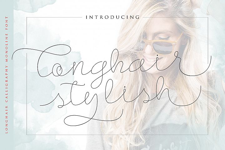 Longhair - Monoline Script Font