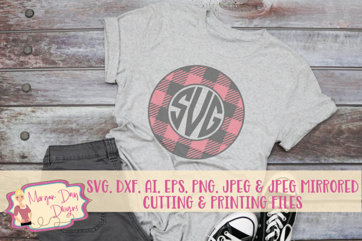 Download Free Svgs Download Plaid Monogram Frame Svg Dxf Ai Eps Png Jpeg Free Design Resources