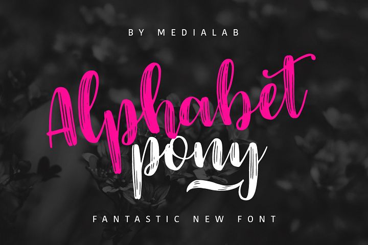 Alphabet Pony - Free Font of The Week