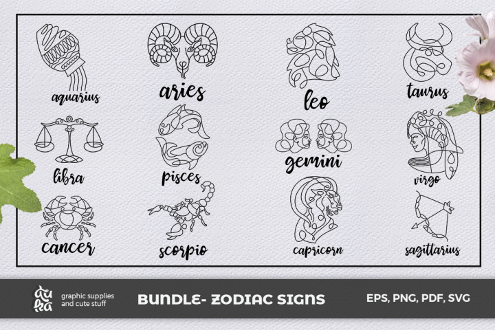 Download Free Svgs Download Bundle Zodiac Signs Free Design Resources