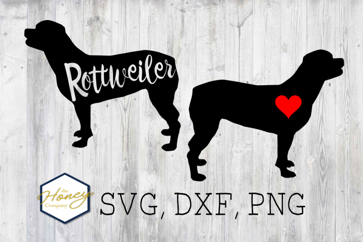 Download Rottweiler SVG PNG DXF Dog Breed Lover Cut File Clipart ...