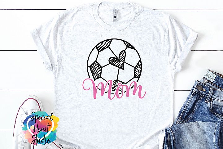 Soccer Mom SVG - A hand drawn Scribble Soccer Ball SVG