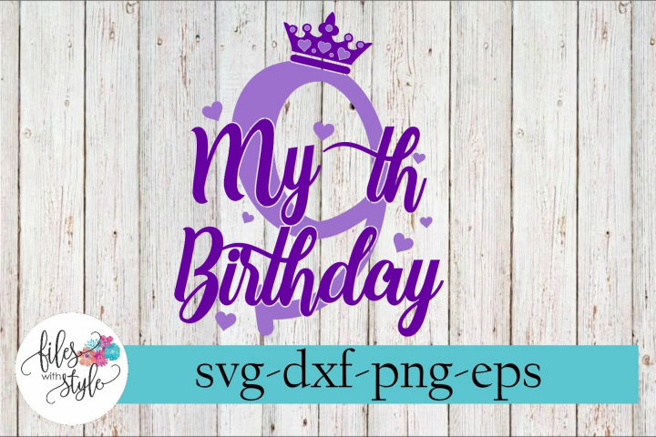 Download My 9th Birthday Party Diva SVG Cutting Files (231013 ...