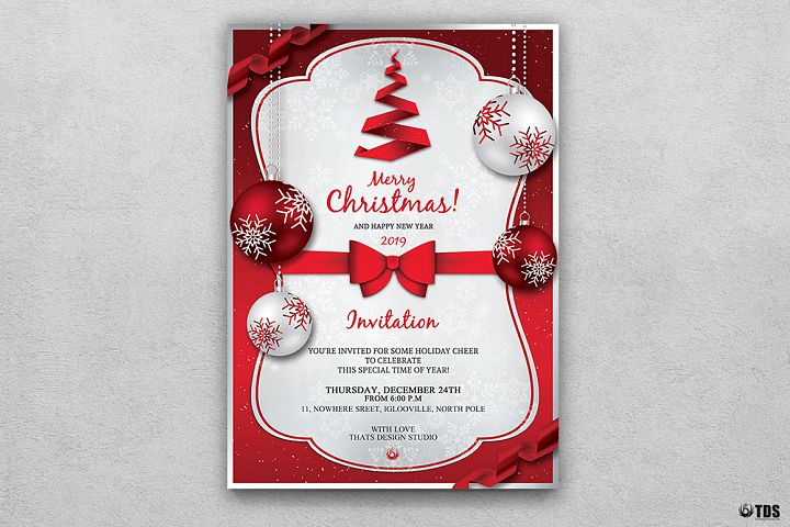 Christmas Invitation Template V4