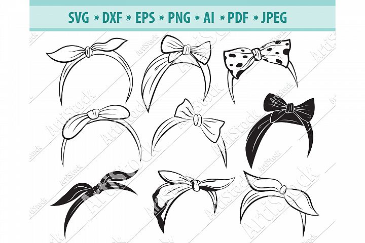 Download Bandanas Svg, Retro headband svg, Cheetah Svg, Dxf, Png ...