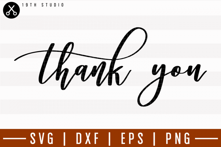 Thank You SVG | M6F10 (182492) | SVGs | Design Bundles