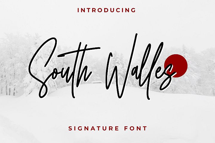 South Walles \\ Signature Font