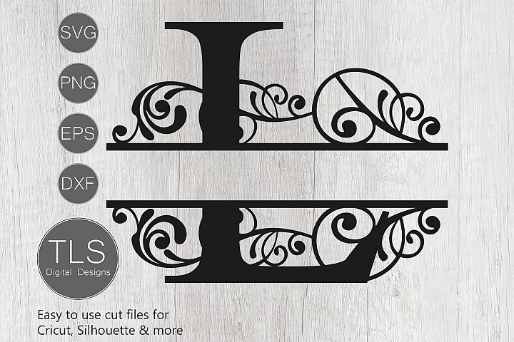 Split Monogram Letter L SVG, Letter L Monogram SVG, Letter (375401 ...