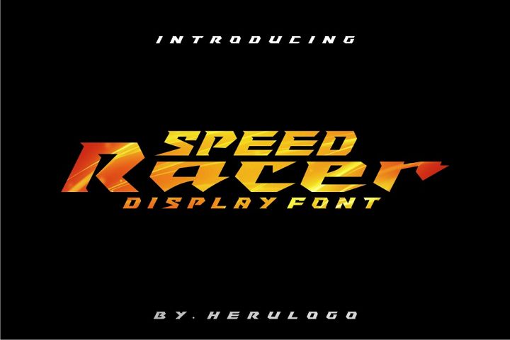 Speed Racer (352694) | Logo | Font Bundles