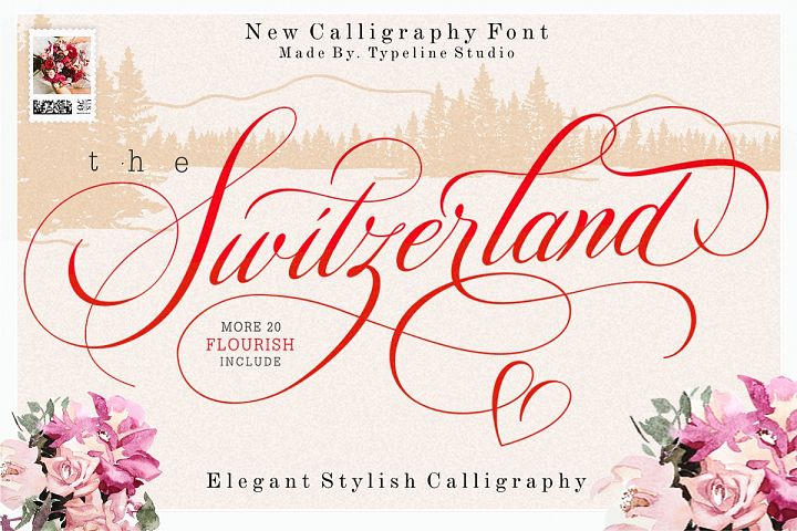 Switzerland Elegant Stylish Calligraphy Script