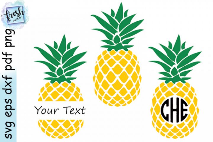 Download Pineapple Svg Bundle Pineapple Monogram SVG Summer Svg