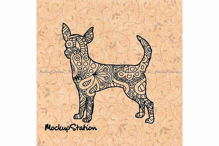 Download Chihuahua Mandala SVG, Dog Lover Decor PNG, Dog Mom Cut ...