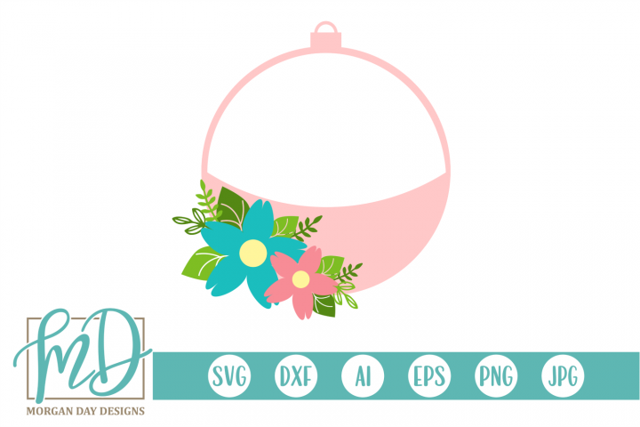 Bobber - Fishing - Birthday - Floral Bobber SVG (279147) | SVGs