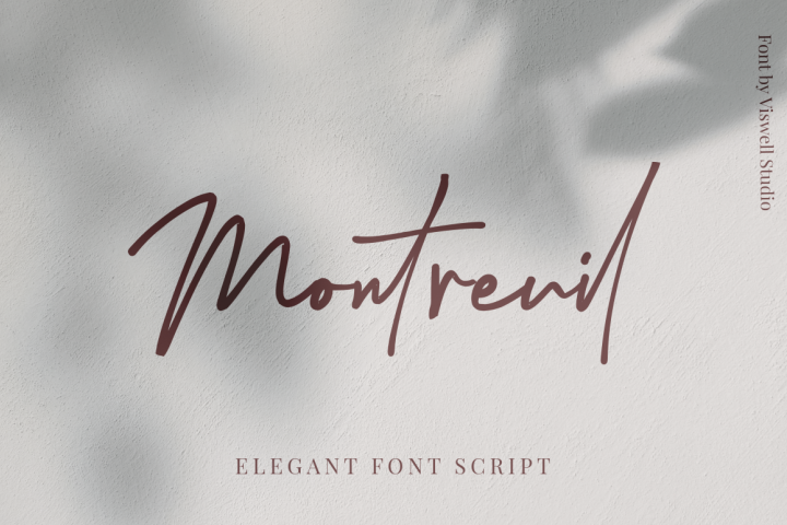 Montreuil - Elegant Signature Font