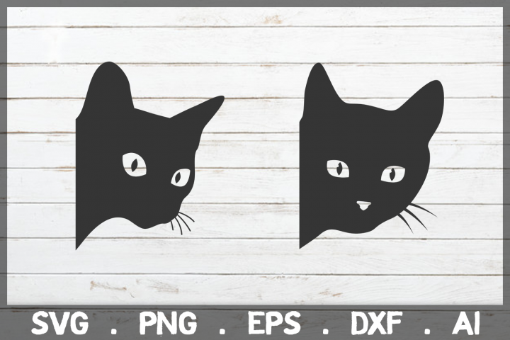 SALE! Peeking Cat svg, Black Cat svg, kitten svg