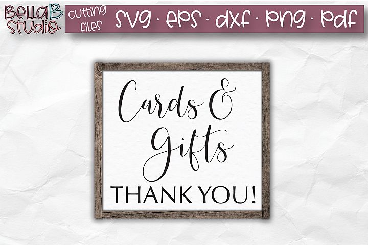 Download Wedding Sign SVG, Cards and Gifts SVG, Wedding SVG
