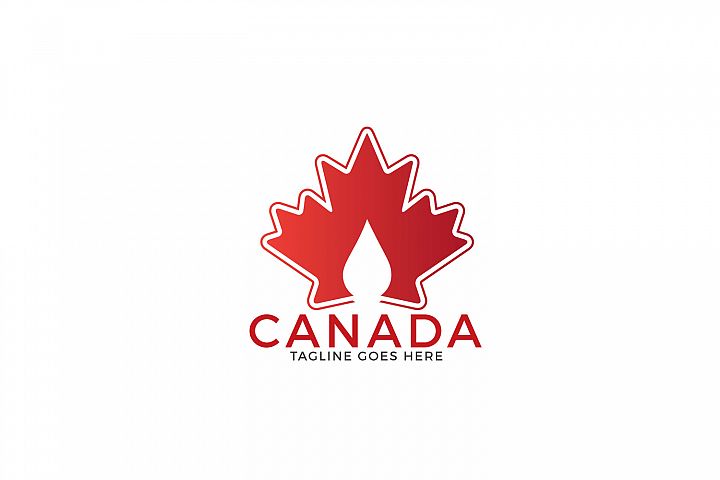 Maple leaf Canada logo design. (156522) | Logos | Design Bundles