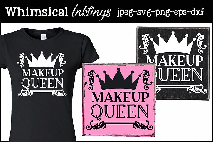 Makeup Queen SVG (197257)  SVGs  Design Bundles