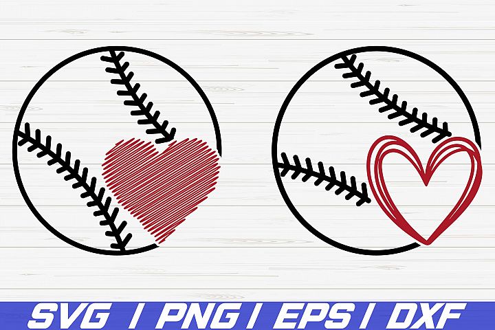 Download Baseball SVG / Heart SVG / Baseball Heart SVG / Cricut