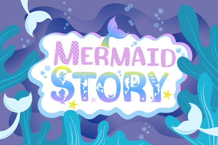 Mermaid Story & Mermaid Scales Font Duo | Mermaid Font - Free Font of The Week Font