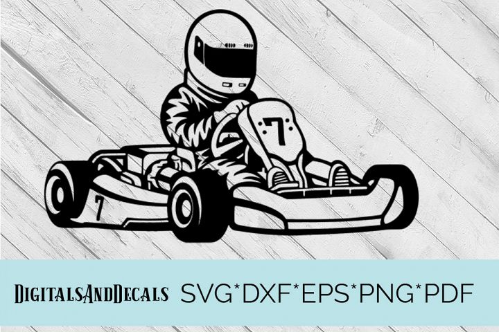 Go Karting Svg Cutting File 58364 Svgs Design Bundles