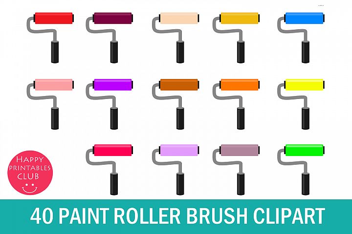40 Paint Roller Brush Clipart- Roller Paint Brush Clipart (141535