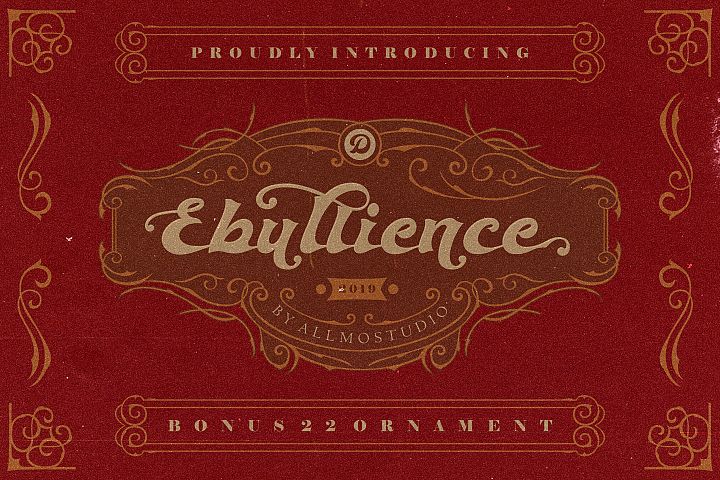 Ebullience font