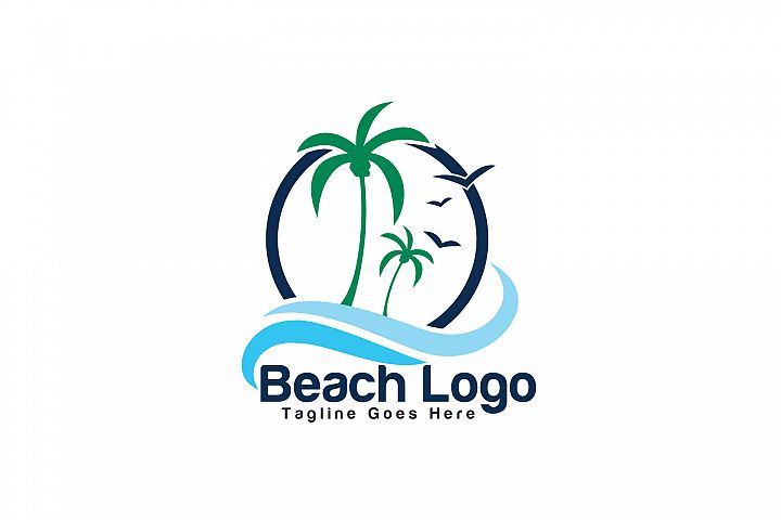 Beach Logo Design.