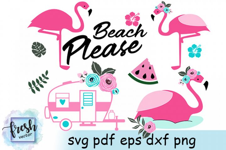 Download Flamingo Svg Bundle Beach Please Svg Summer Svg Flamingo Art