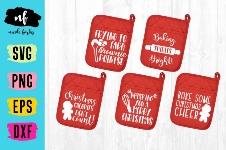 Christmas Pot Holder SVG Bundle