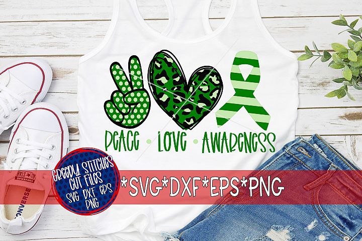 Download Cerebral Palsy |Peace Love Awareness SVG DXF EPS PNG