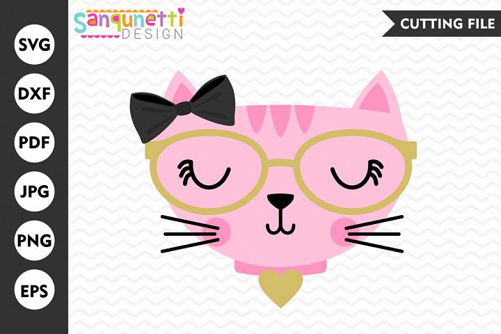 Download Fancy Cat SVG, Cat svg, kitty svg, cat, kitty, DXF (73186 ...