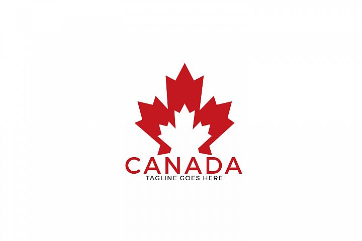 Maple leaf Canada logo design. (156025) | Logos | Design Bundles