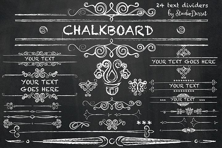 chalkboard text