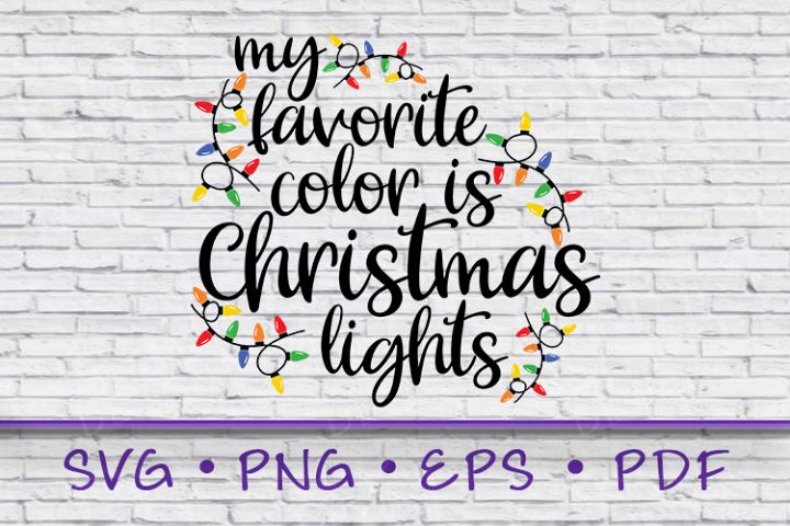 Download Favorite Color, Christmas Lights svg, My Favorite Color ...