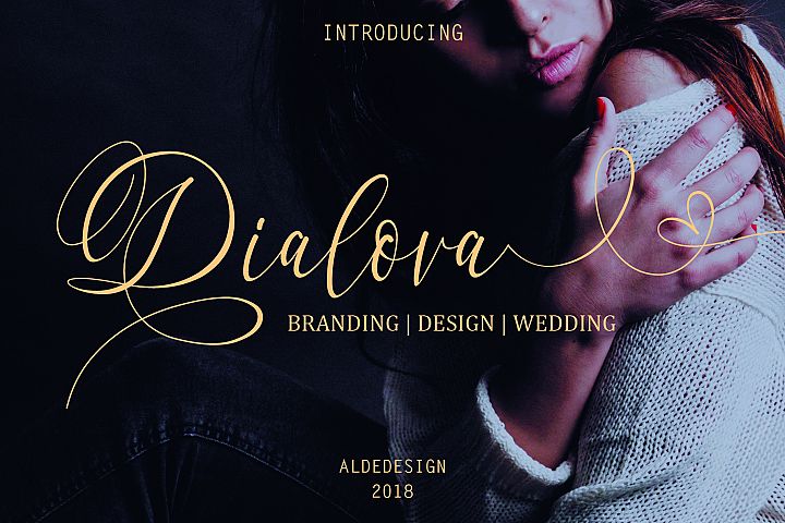 Dialova - Beautiful Calligraphy - Free Font of The Week