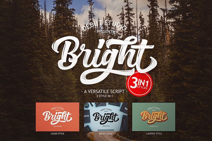 Bright Script (Fonts Trio) 