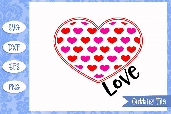 Download Love hearts Valentine's Day SVG File