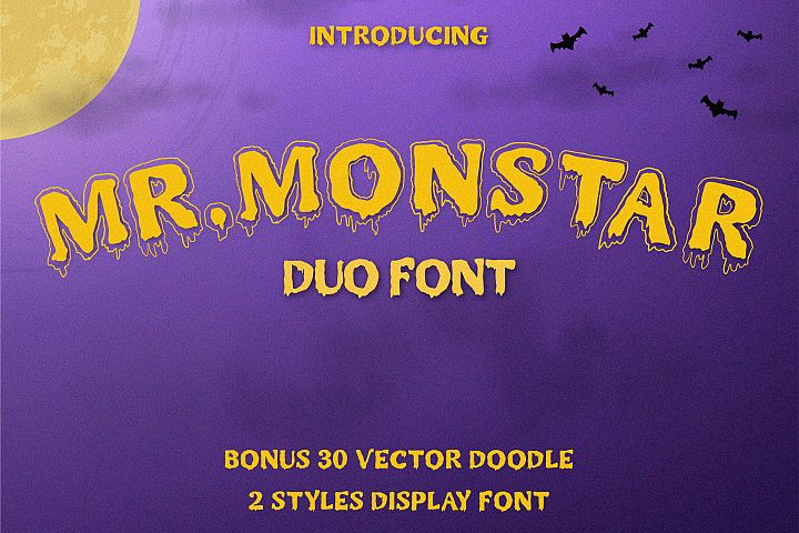 MR.MONSTAR Duo Font & Extras