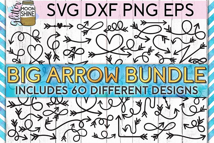 Download Arrow Bundle of 60 SVG DXF PNG EPS Cutting Files (224339 ...
