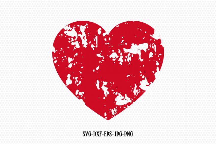 Distressed heart svg, Valentine SVG, Valentines Day SVG (176211) | SVGs