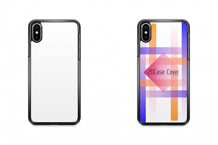 Download iPhone X 2DCase Mockup Back View