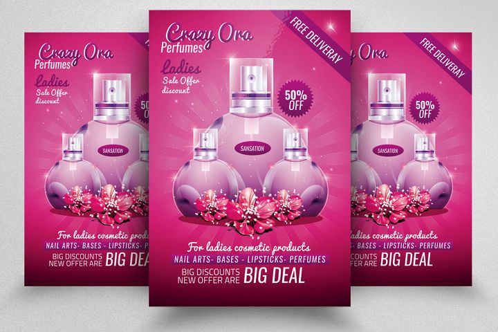 Perfume Product Flyer Template
